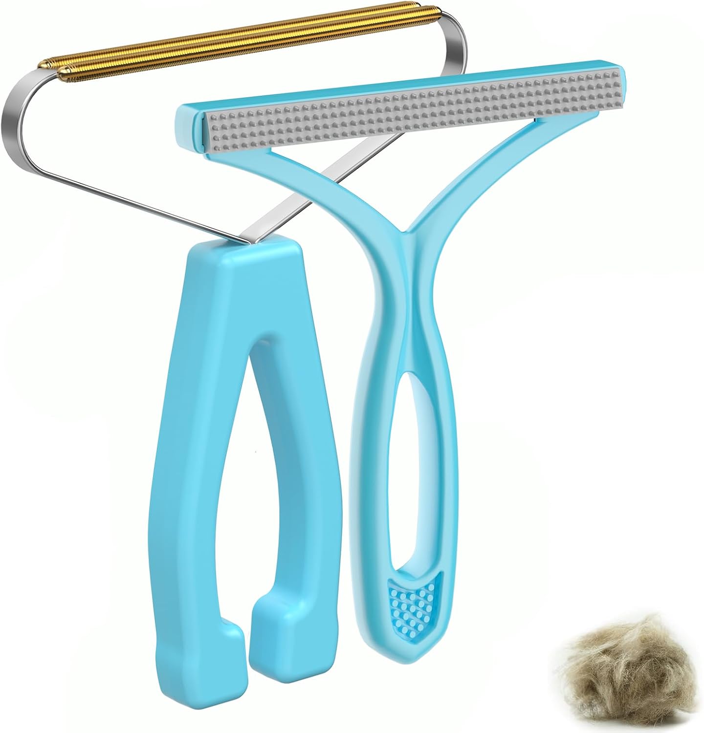 Pet Hair Remover Tool, Manual Carpet Rake and Pile Brush for Dog and Cat Hair on Carpets, Rugs, Furniture, and Pet Beds