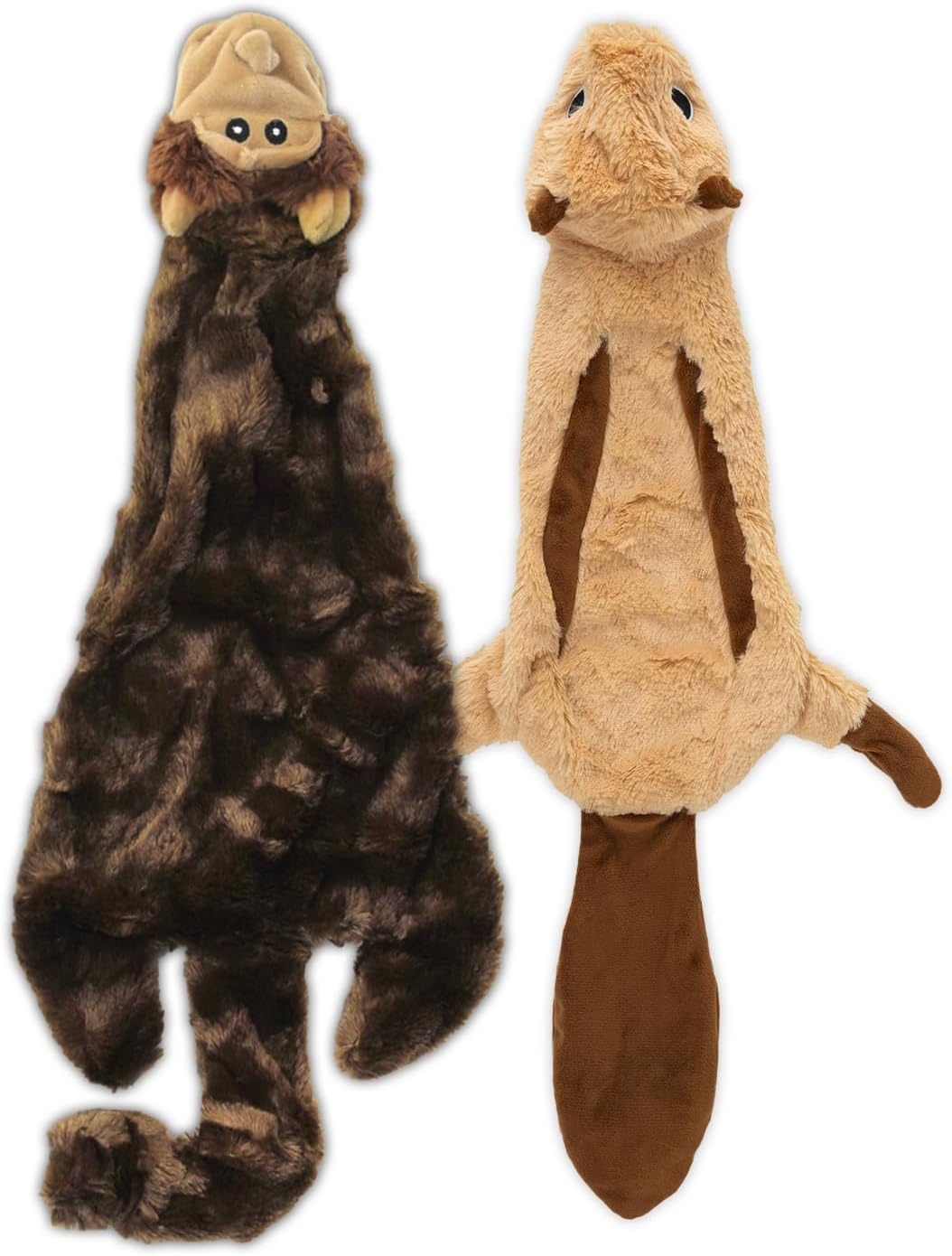 Squeaky Plush Dog Toys with Soft Durable Fabric, Interactive Indoor Play Toys for Small, Medium, and Large Dogs, 4-Piece Set (Small)