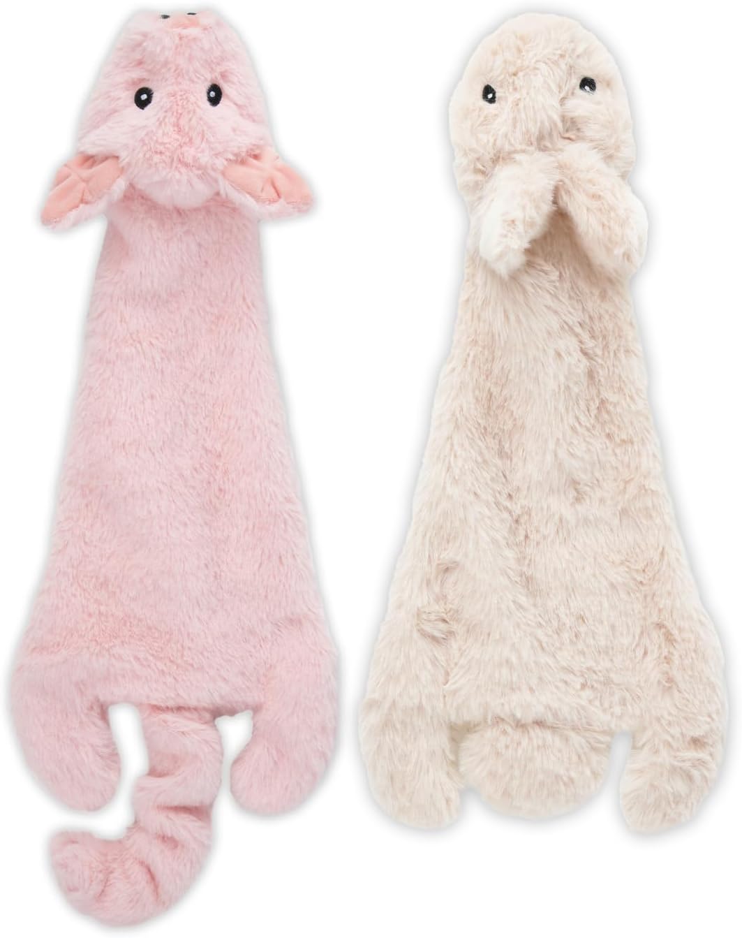 Squeaky Plush Dog Toys with Soft Durable Fabric, Interactive Indoor Play Toys for Small, Medium, and Large Dogs, 4-Piece Set (Small)