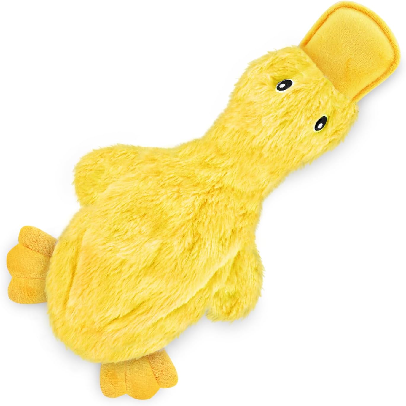 Interactive Squeaky Dog Chew Toy, Crinkle Duck Plush Toy for Small Medium and Large Dogs