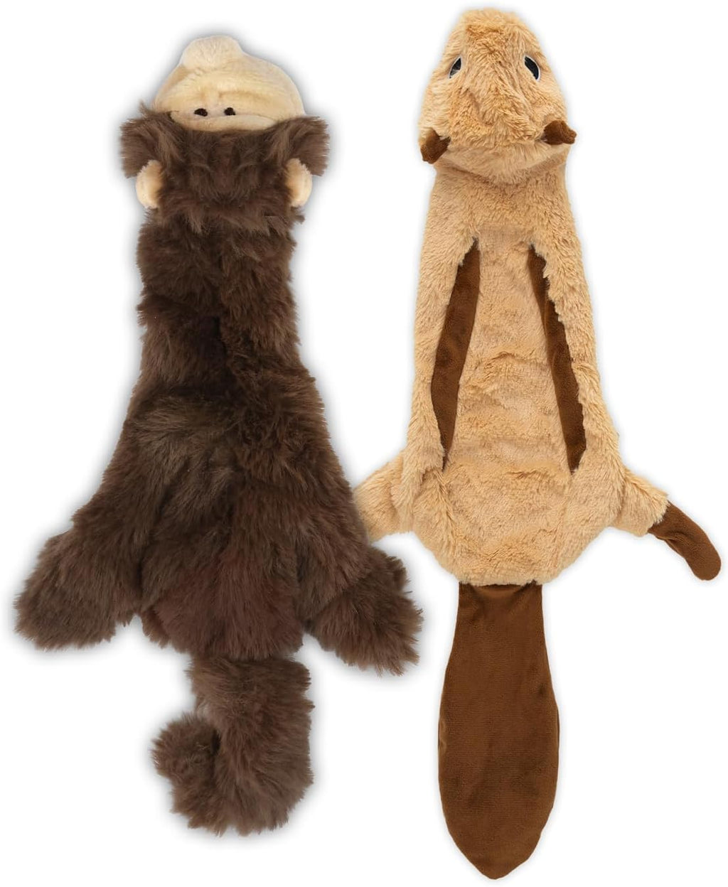 Squeaky Plush Dog Toys with Soft Durable Fabric, Interactive Indoor Play Toys for Small, Medium, and Large Dogs, 4-Piece Set (Small)