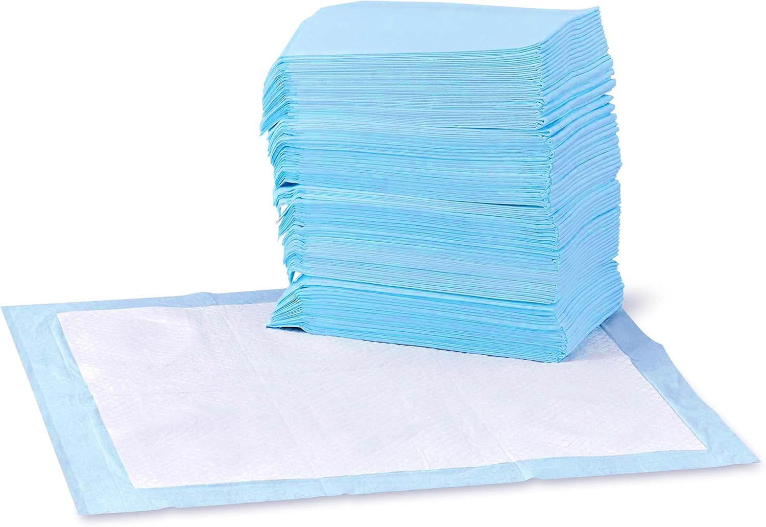 Disposable Dog and Puppy Pee Pads, 5-Layer Leak-Proof Absorbent Pads with Quick-Dry Surface, 22 x 22 Inch, 100 Count