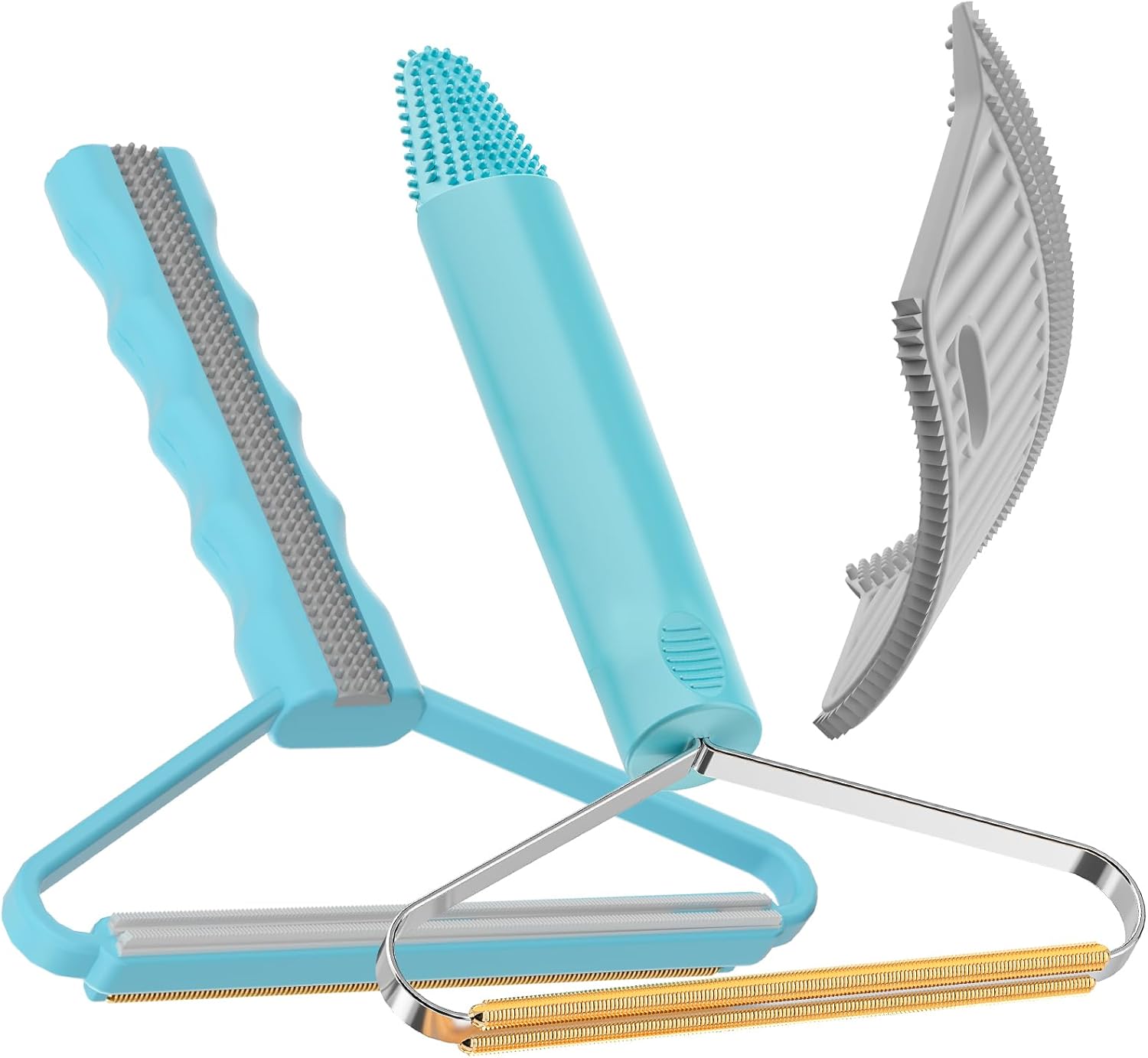 Pet Hair Remover Tool, Manual Carpet Rake and Pile Brush for Dog and Cat Hair on Carpets, Rugs, Furniture, and Pet Beds