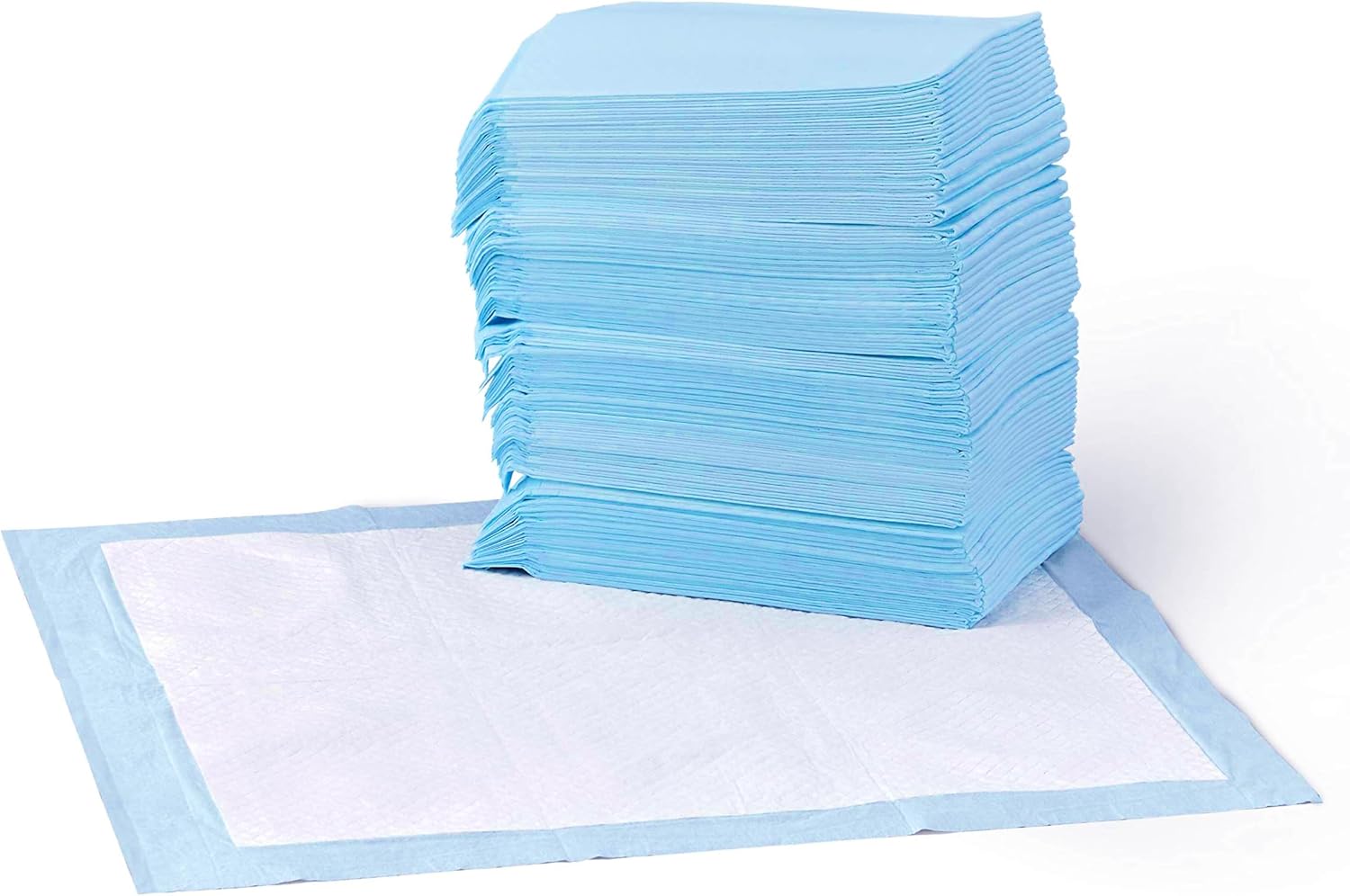 Disposable Dog and Puppy Pee Pads, 5-Layer Leak-Proof Absorbent Pads with Quick-Dry Surface, 22 x 22 Inch, 100 Count