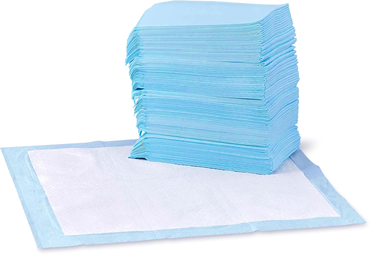 Disposable Dog and Puppy Pee Pads, 5-Layer Leak-Proof Absorbent Pads with Quick-Dry Surface, 22 x 22 Inch, 100 Count