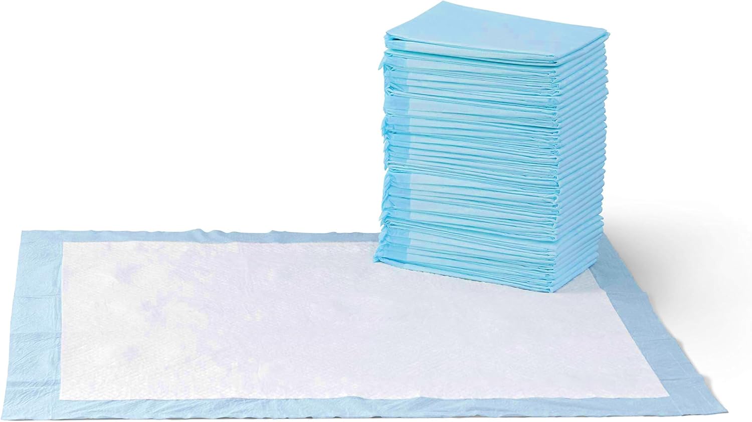 Disposable Dog and Puppy Pee Pads, 5-Layer Leak-Proof Absorbent Pads with Quick-Dry Surface, 22 x 22 Inch, 100 Count