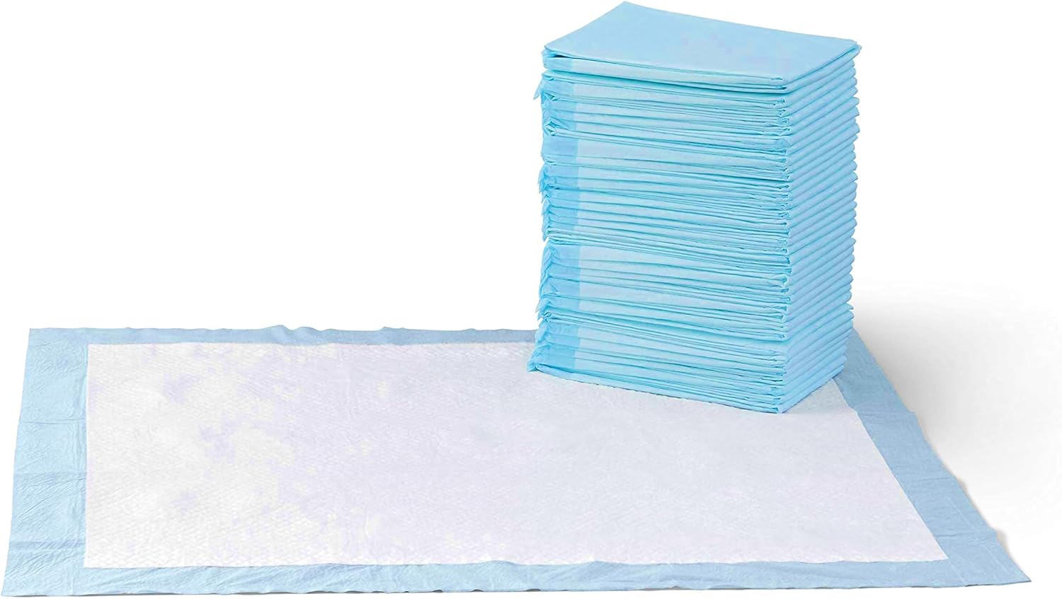 Disposable Dog and Puppy Pee Pads, 5-Layer Leak-Proof Absorbent Pads with Quick-Dry Surface, 22 x 22 Inch, 100 Count