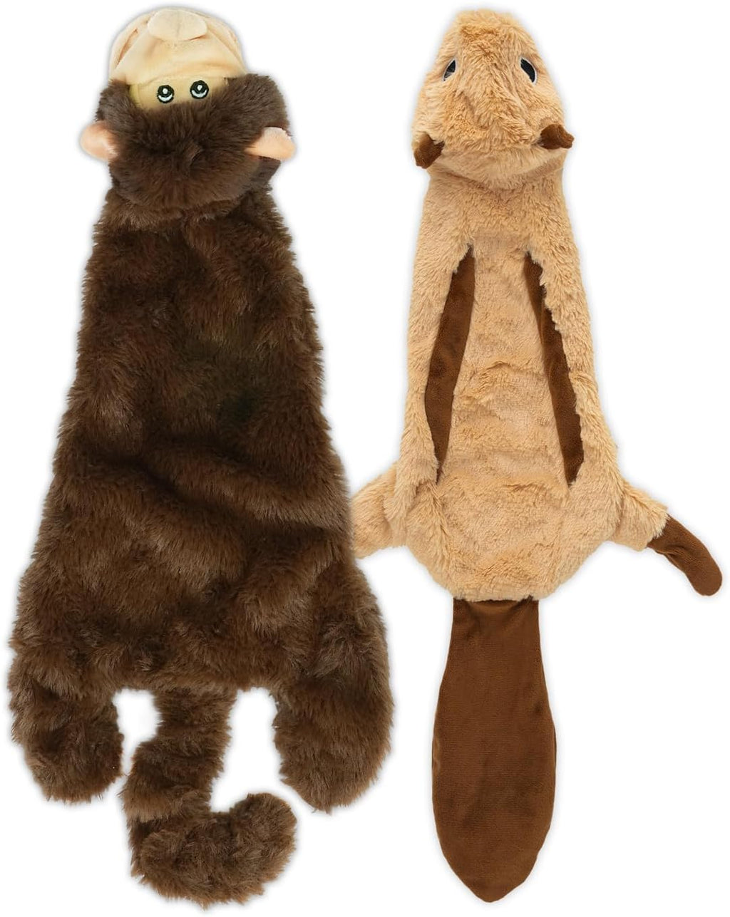 Squeaky Plush Dog Toys with Soft Durable Fabric, Interactive Indoor Play Toys for Small, Medium, and Large Dogs, 4-Piece Set (Small)