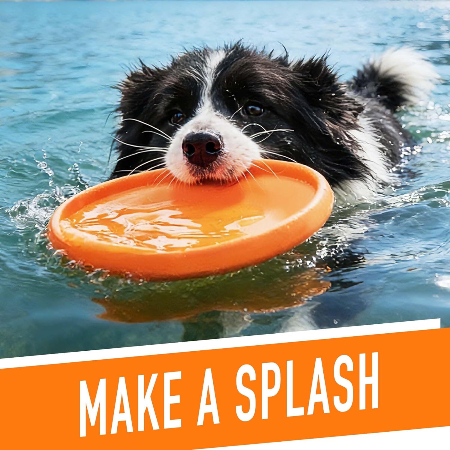 Dog Flying Disc Toy, 2 Pack, 7 Inch Durable Rubber Disc for Interactive Outdoor Play and Water Use