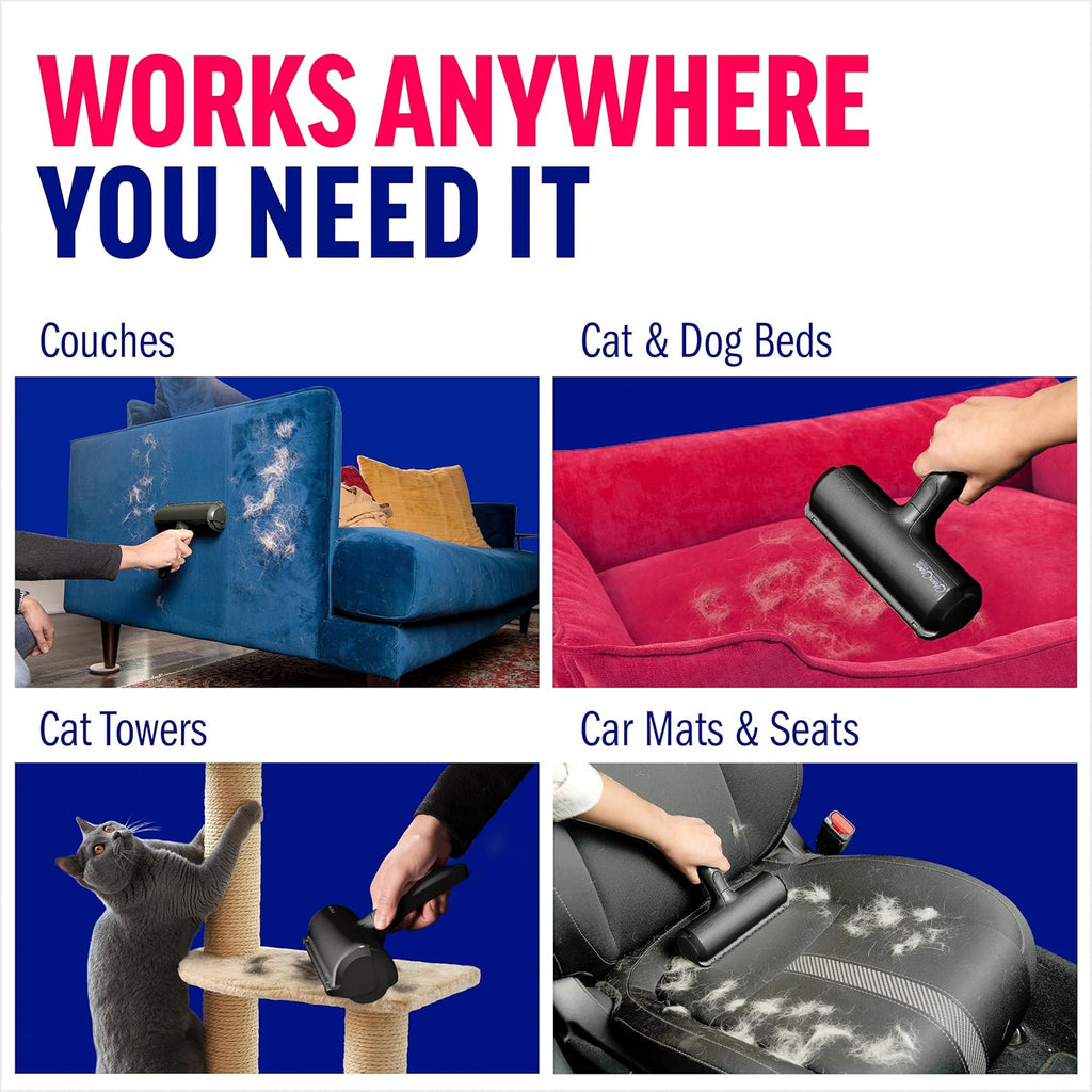 Reusable Pet Hair Remover Roller, Manual Lint Roller for Cat and Dog Hair on Furniture, Carpet, Couch, Car, and Bedding