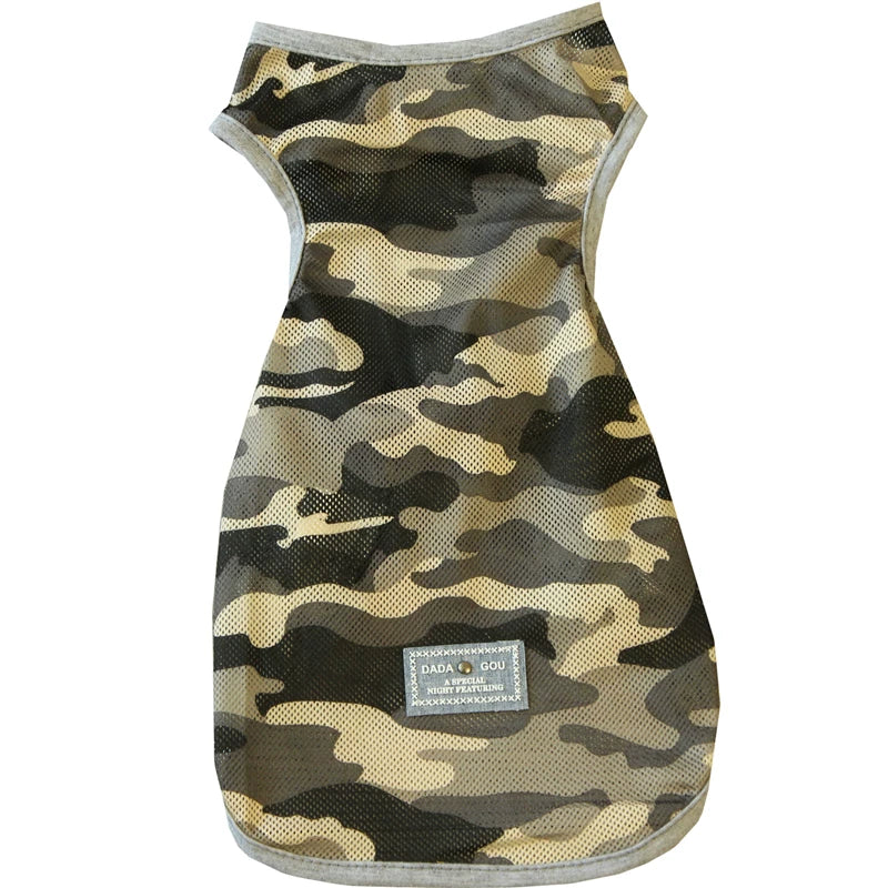 Pomdsds | Camouflage Mesh Pet Vest, Lightweight Spring & Summer Wear for Dogs and Cats