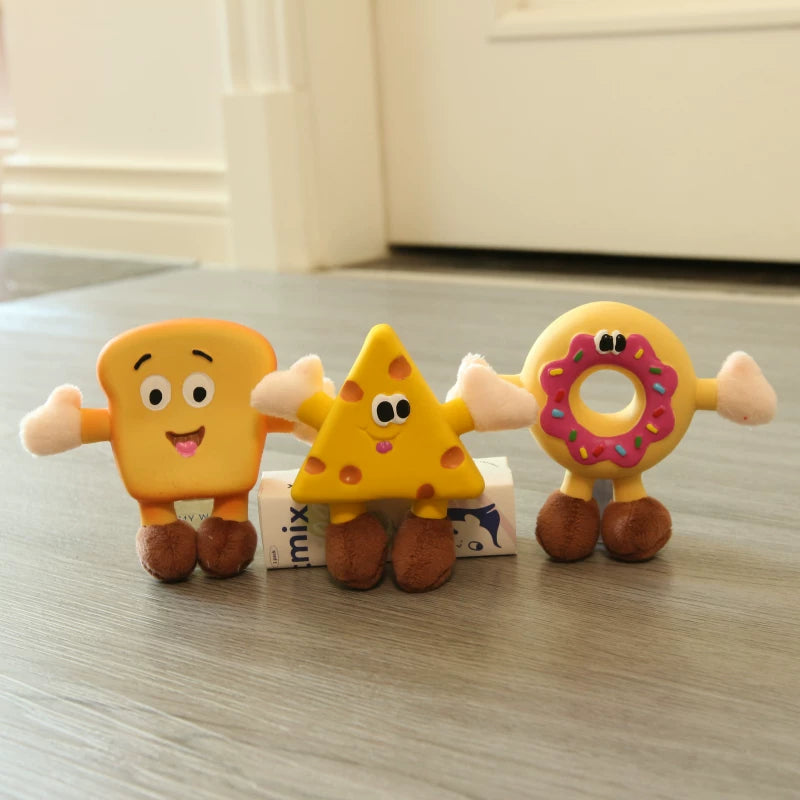 Pomdsds | Fruit-Inspired Natural Latex Dog Toy with Soft Plush Detail and Gentle Sound