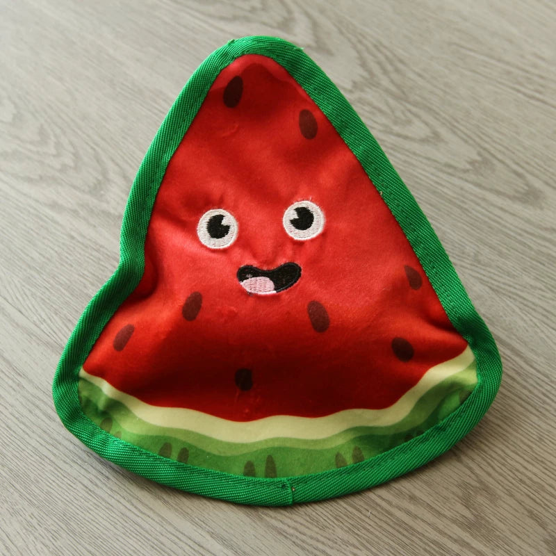 Pomdsds | Food-Themed Plush Dog Toy with Crinkle Texture and Gentle Sound, Everyday Play for Small to Medium Dogs