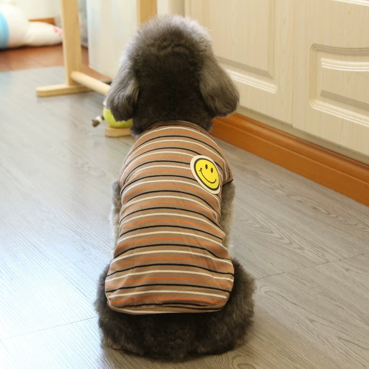 Pomdsds | Lightweight Cotton Pet Vest with Bear Design, Everyday Spring & Summer Wear for Dogs and Cats