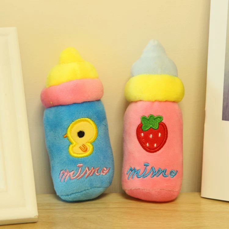 Pomdsds | Pacifier-Shaped Plush Puppy Toy with Gentle Sound, Everyday Interactive Play for Small Dogs