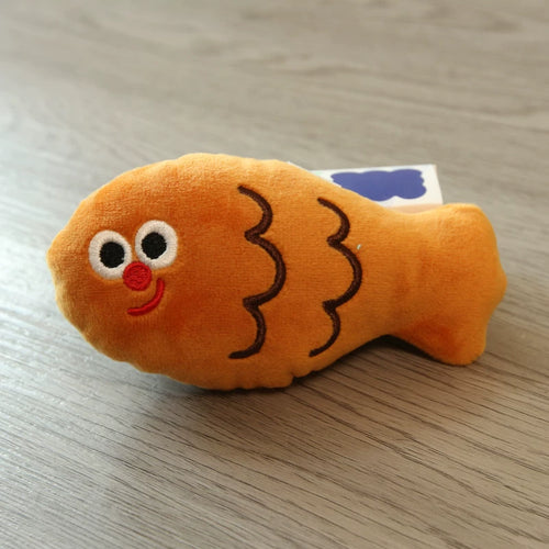 Pomdsds | Bread-Inspired Plush Puppy Toys with Gentle Sound, Everyday Interactive Play for Small Dogs