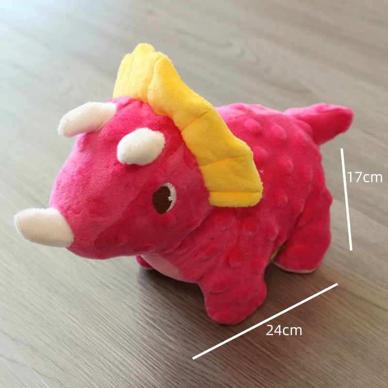 Pomdsds | Dinosaur-Themed Dog Toy with Gentle Sound, Interactive Plush Play for Small to Medium Dogs