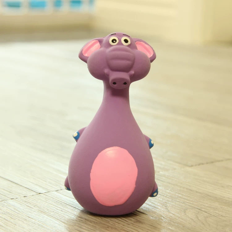 Pomdsds | Soft Natural Latex Puppy Toy with Gentle Sound, Everyday Interactive Play for Small Dogs