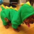 Pomdsds | Dinosaur-Themed Four-Leg Pet Outfit with Thick Cotton, Everyday Autumn & Winter Wear for Small Dogs