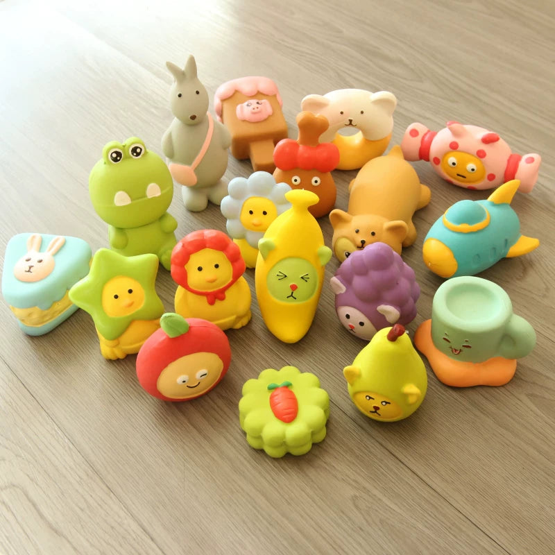 Pomdsds | Assorted Natural Latex Dog Toys with Gentle Sound, Everyday Play Set for Small Dogs