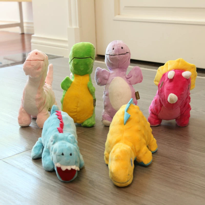 Pomdsds | Dinosaur-Themed Dog Toy with Gentle Sound, Interactive Plush Play for Small to Medium Dogs