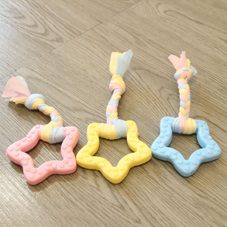 Pomdsds | TPR and Cotton Knot Pet Toy for Small Dogs for Everyday Play