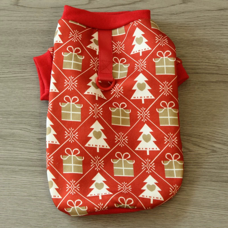 Pomdsds | Christmas Tree-Themed Pet Sweatshirt, Everyday Spring & Autumn Wear for Dogs and Cats