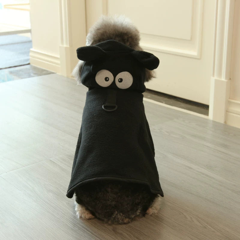 Pomdsds | Reversible Polar Fleece Pet Cloak, Everyday Halloween & Autumn-Winter Wear for Dogs and Cats