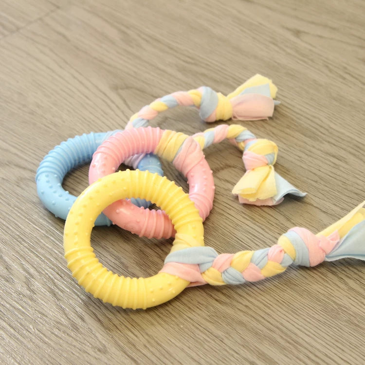Pomdsds | TPR and Cotton Knot Pet Toy for Small Dogs for Everyday Play