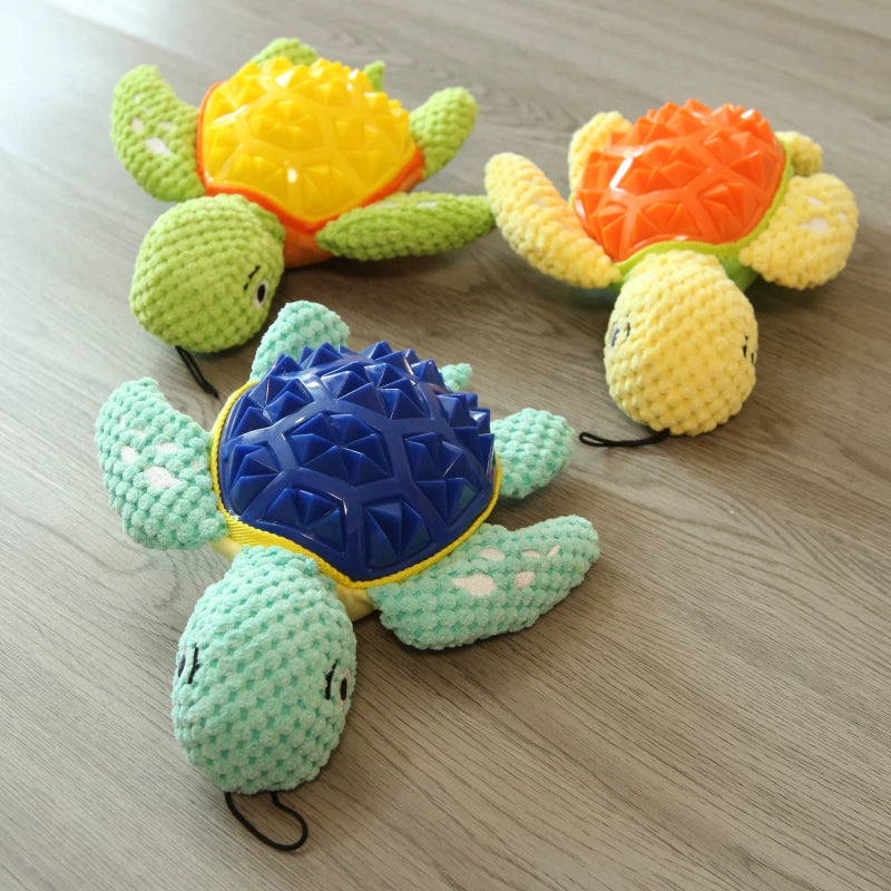 Pomdsds | Turtle-Shaped TPR Pet Toy for Small and Medium Dogs for Everyday Play
