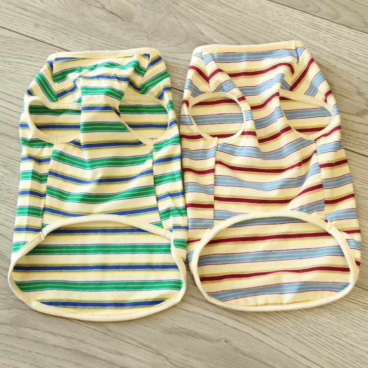 Pomdsds | Lightweight Cotton Pet Vest with Red Panda Design, Everyday Spring & Summer Wear for Small Dogs