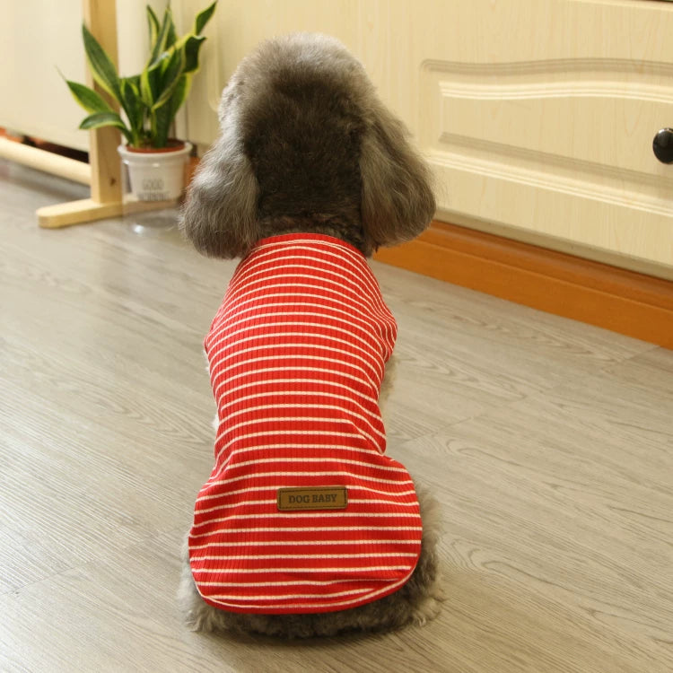 Pomdsds | Lightweight Cotton Pet Vest with Bear Design, Everyday Spring & Summer Wear for Dogs and Cats