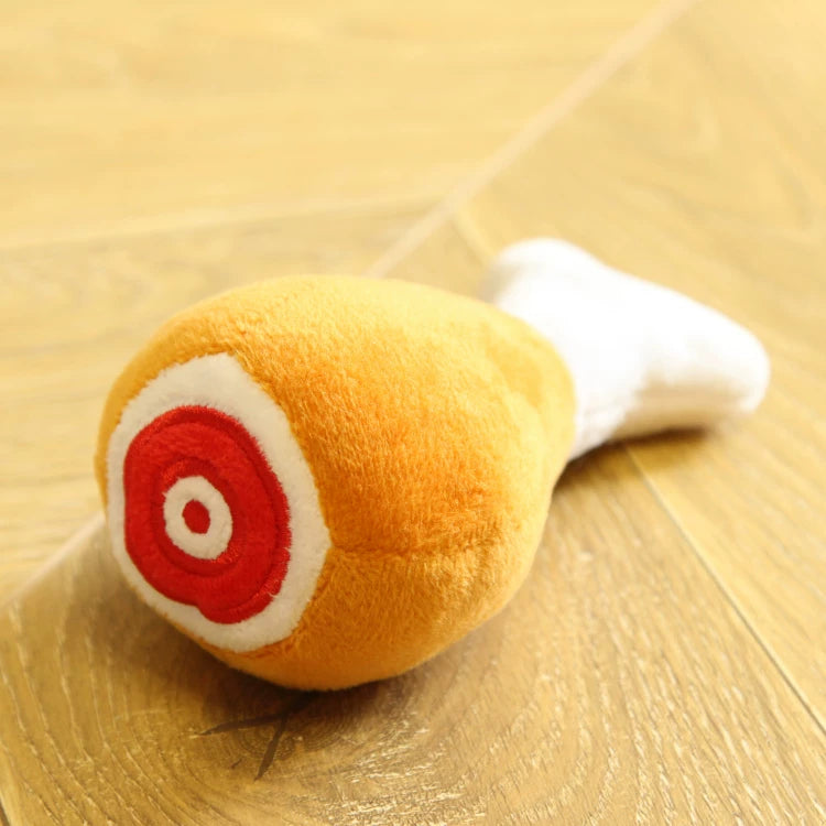 Pomdsds | Plush Fruit & Vegetable–Style Puppy Toy with Gentle Sound, Everyday Play for Small Dogs