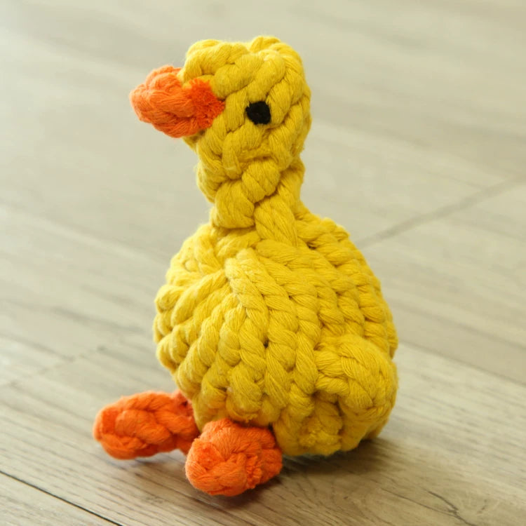 Pomdsds | Cotton Rope Pet Toy with Vegetable and Fruit Design for Everyday Play