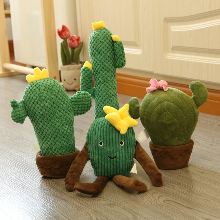 Pomdsds | Cactus-Inspired Plush Pet Toy for Small Dogs for Everyday Play
