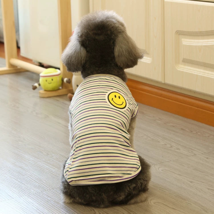 Pomdsds | Lightweight Cotton Pet Vest with Bear Design, Everyday Spring & Summer Wear for Dogs and Cats