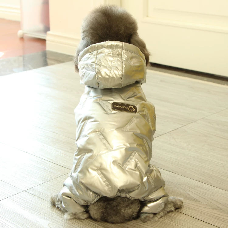 Pomdsds | Thickened Four-Leg Cotton Pet Outfit, Everyday Autumn & Winter Wear for Small Dogs