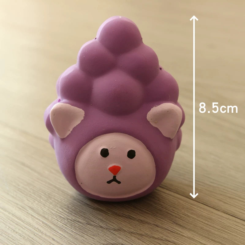 Pomdsds | Assorted Natural Latex Dog Toys with Gentle Sound, Everyday Play Set for Small Dogs