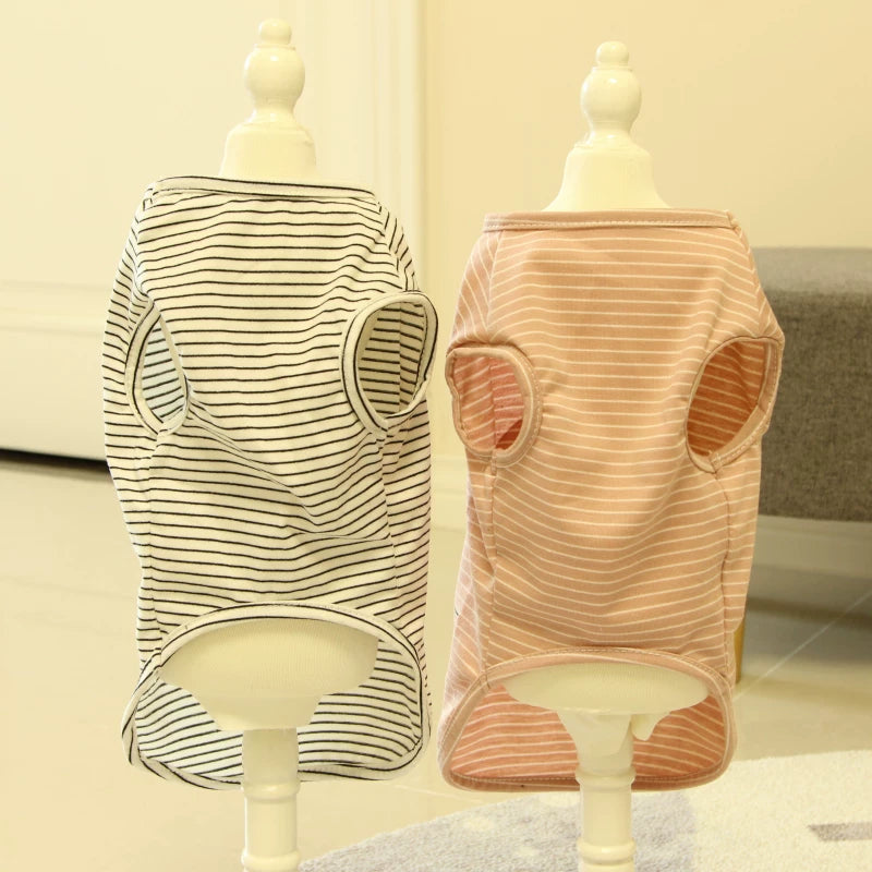 Pomdsds | Lightweight Cotton Pet Vest with Bear Design, Everyday Spring & Summer Wear for Dogs and Cats