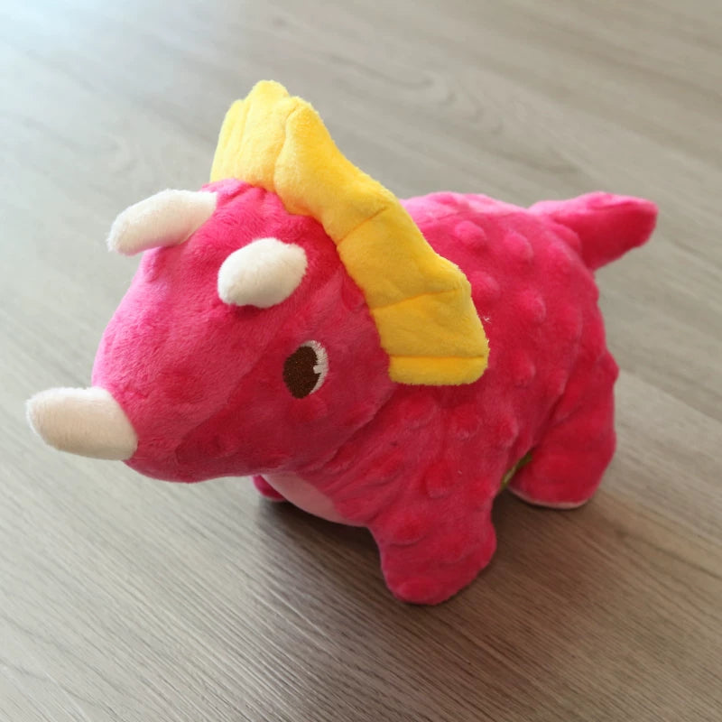 Pomdsds | Dinosaur-Themed Dog Toy with Gentle Sound, Interactive Plush Play for Small to Medium Dogs