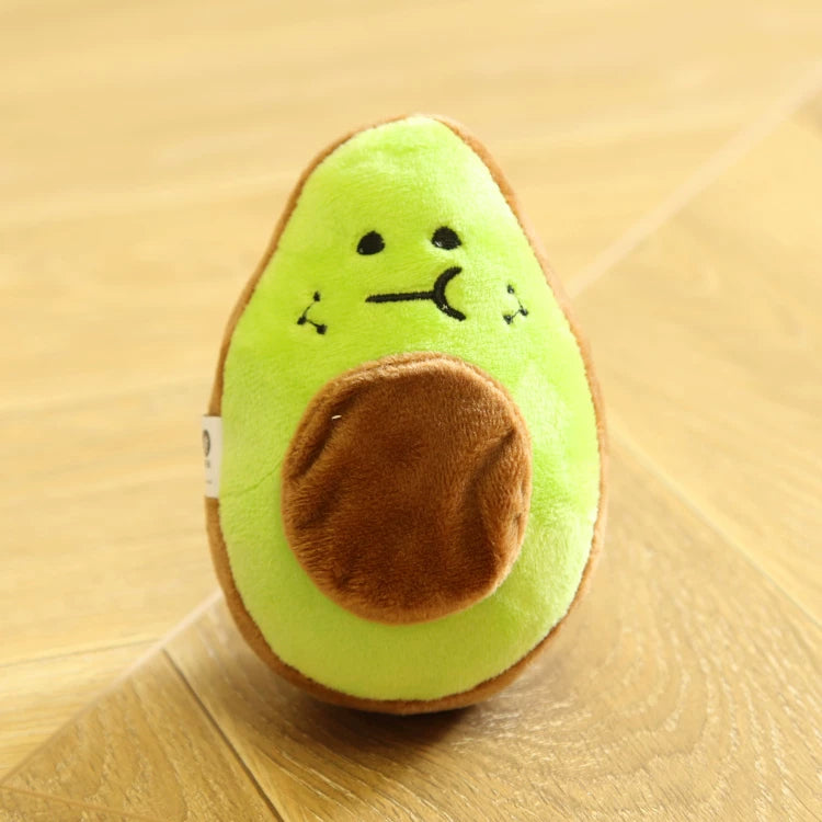 Pomdsds | Plush Fruit & Vegetable–Style Puppy Toy with Gentle Sound, Everyday Play for Small Dogs