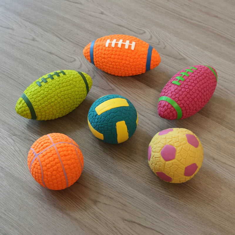 Pomdsds | Bubble-Style Latex Ball Pet Toy for Medium and Large Dogs