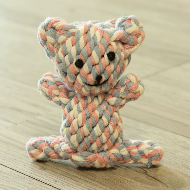 Pomdsds | Cotton Rope Pet Toy with Vegetable and Fruit Design for Everyday Play