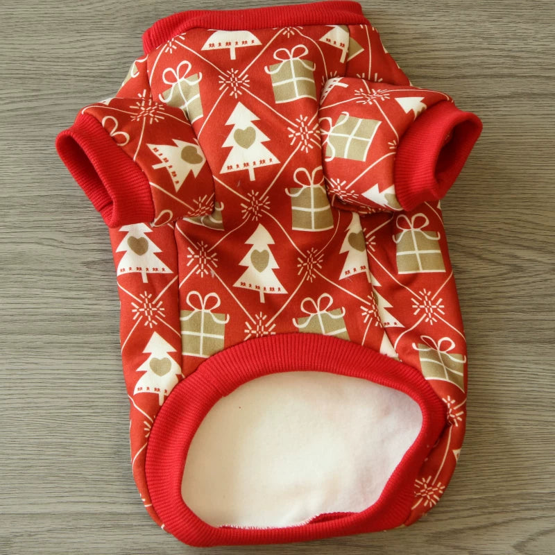 Pomdsds | Christmas Tree-Themed Pet Sweatshirt, Everyday Spring & Autumn Wear for Dogs and Cats