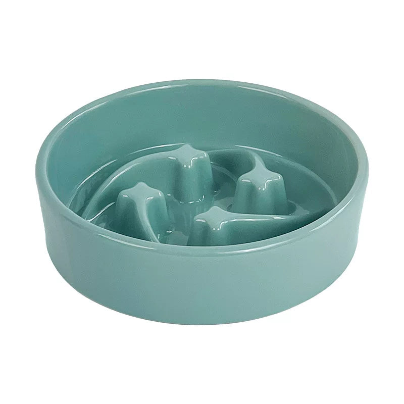 Pomdsds | Raised Ceramic Pet Feeding Bowl for Cats and Small to Medium Dogs