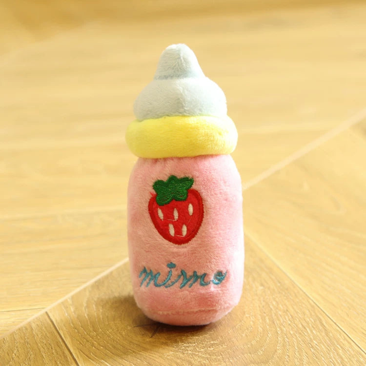 Pomdsds | Plush Fruit & Vegetable–Style Puppy Toy with Gentle Sound, Everyday Play for Small Dogs