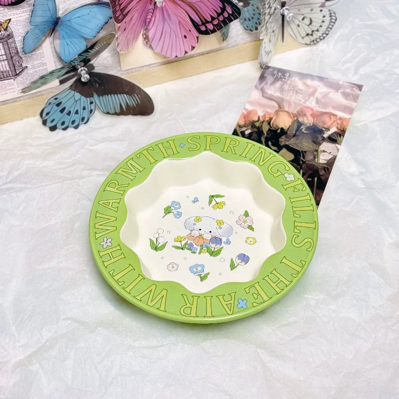 Pomdsds | Elevated Ceramic Pet Feeding Bowl with Angled Design for Cats and Small Dogs