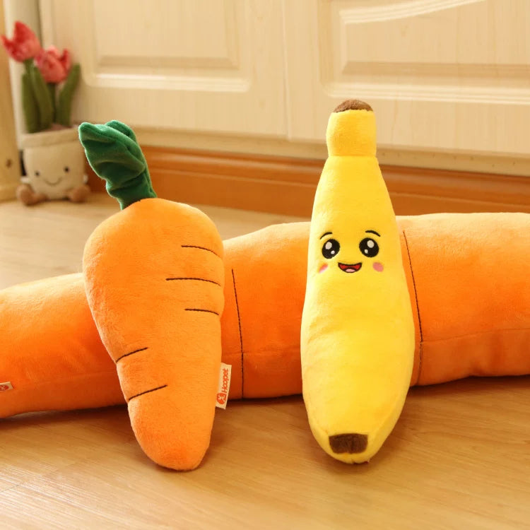 Pomdsds | Carrot-Shaped Plush Dog Toy with Gentle Sound, Everyday Interactive Play for Small to Medium Dogs