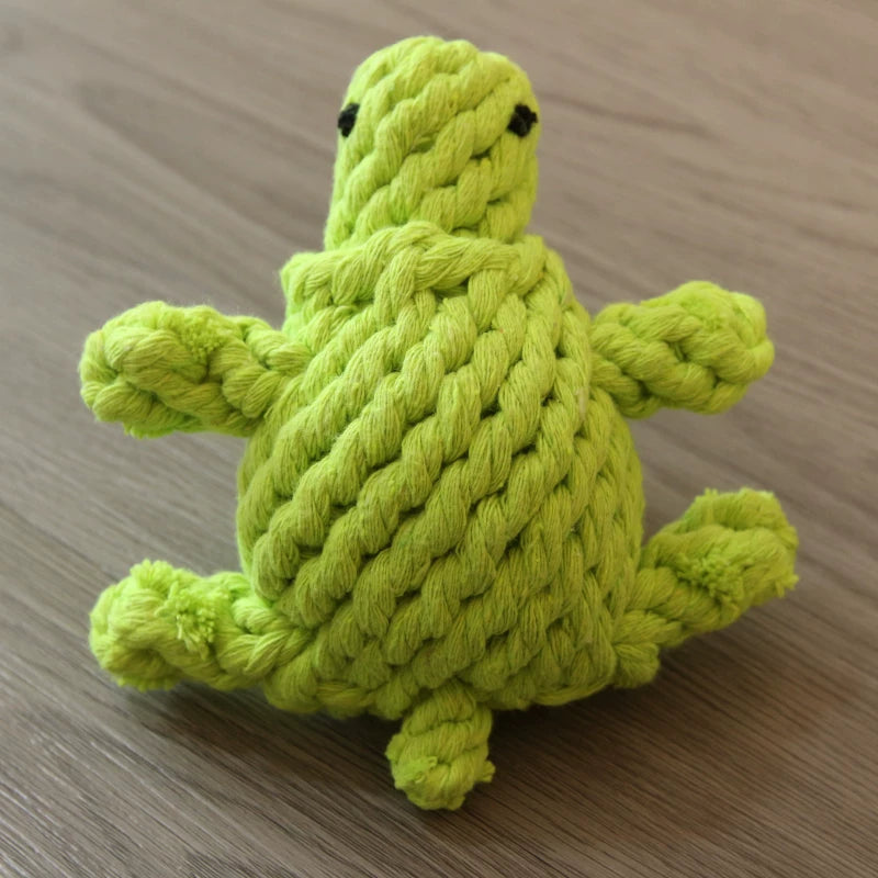 Pomdsds | Cotton Rope Pet Toy with Vegetable and Fruit Design for Everyday Play