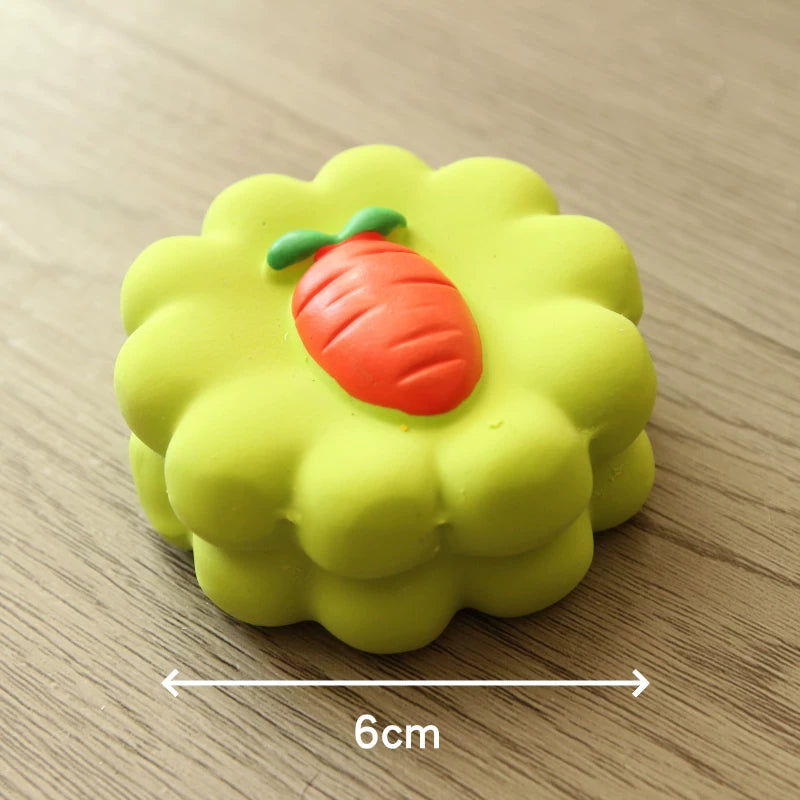 Pomdsds | Assorted Natural Latex Dog Toys with Gentle Sound, Everyday Play Set for Small Dogs